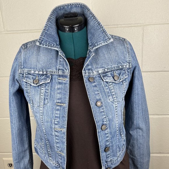 Custom Embroidery American Eagle Denim Jacket - Picture 3 of 6